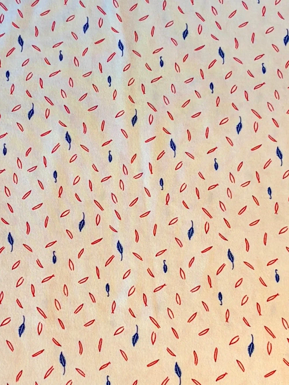 adidas Men’s White Polo with Red & Blue Micro Print